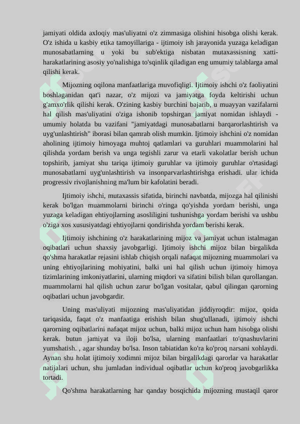 Ijtimoiy ishda Deontologik tamoyillar. 2