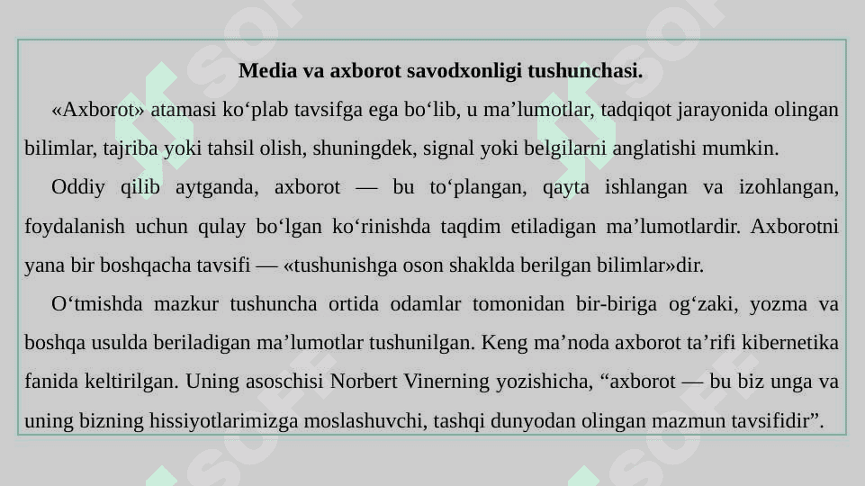 Yoshlarning media savodxonligi va mediamadaniyatining ahamiyati. 3