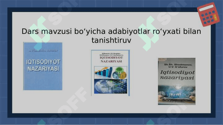 BOLALARGA OILADA IQTISODIY TARBIYA BERISH. Oila iqtisodiy ta’lim-tarbiya berishning asoschisi; Oilaning  daromad manbaalari  va xarajat turlari;  Oilaning farzandlar iqtisodiy fikrlashini shakllantirishdagi roli; Iqtisodiy tarbiya haqidagi qarashlar. 5