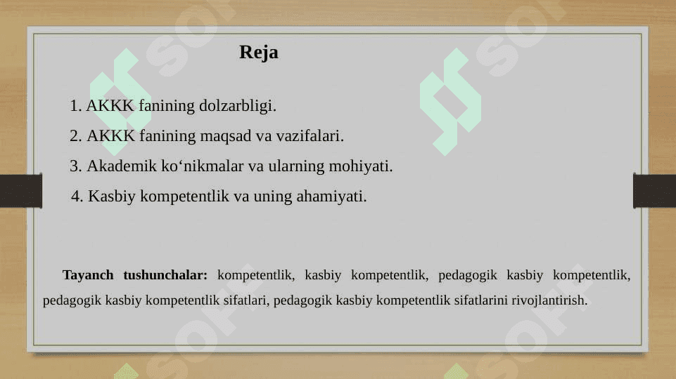Shaxsiy akademik faoliyatni tashkil etish. 2