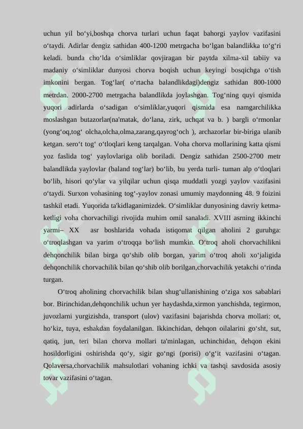 XIX asr oxiri – XX asr boshlarida Sharqiy Buxoroda chorvachilik va yilqichilik 2