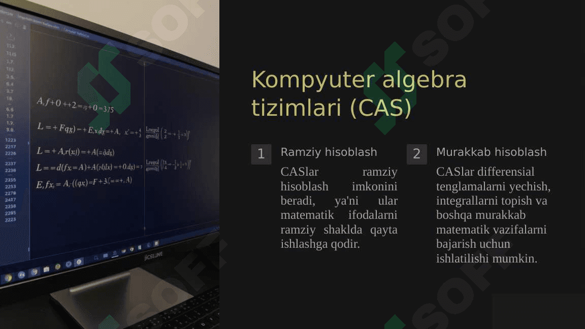 Differensial va integral hisoblash uchun qo’llaniladigan qo’shimcha vositalar 3