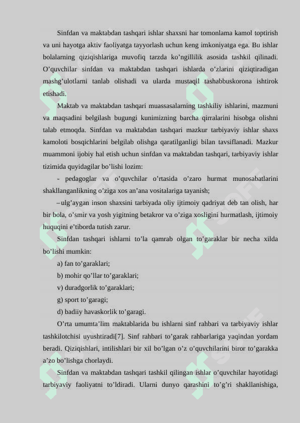 Sinfdan va maktabdan tashqari tarbiyaviy ishlarni tashkil qilishning nazariy asoslari 3