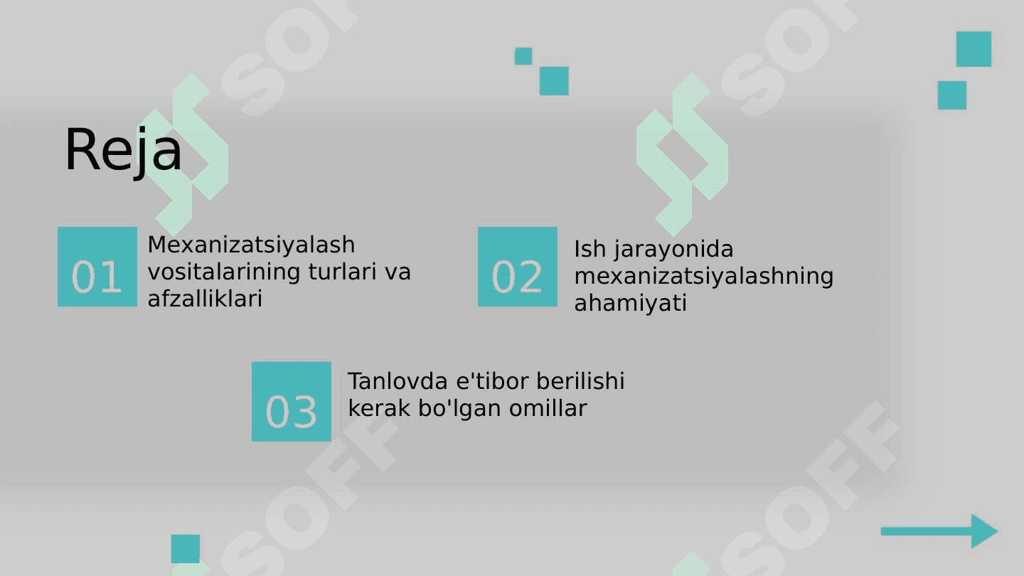 Ortish-tushurish  ishlarini mexanizatsiyalash vositalarini tanlash 2