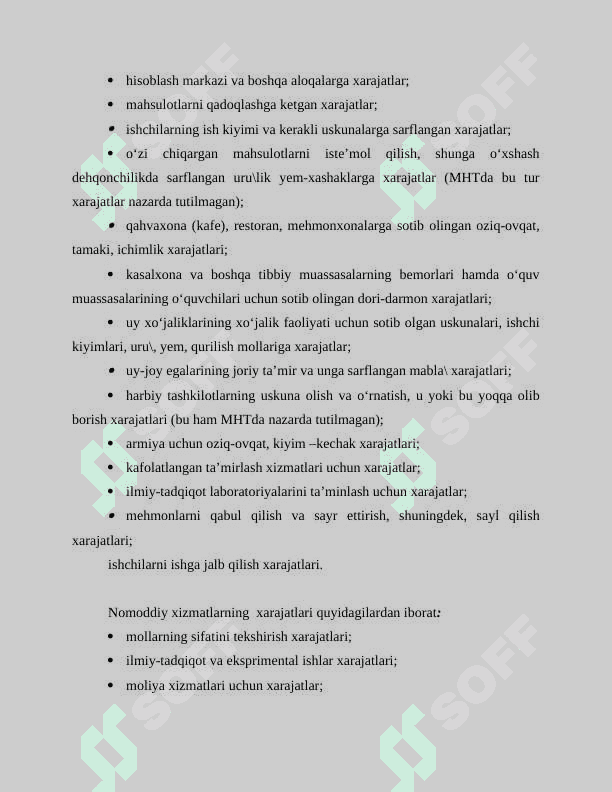 Milliy hisobchilik tuzilmasi dagi boshqa koʻrsatkichlar 6