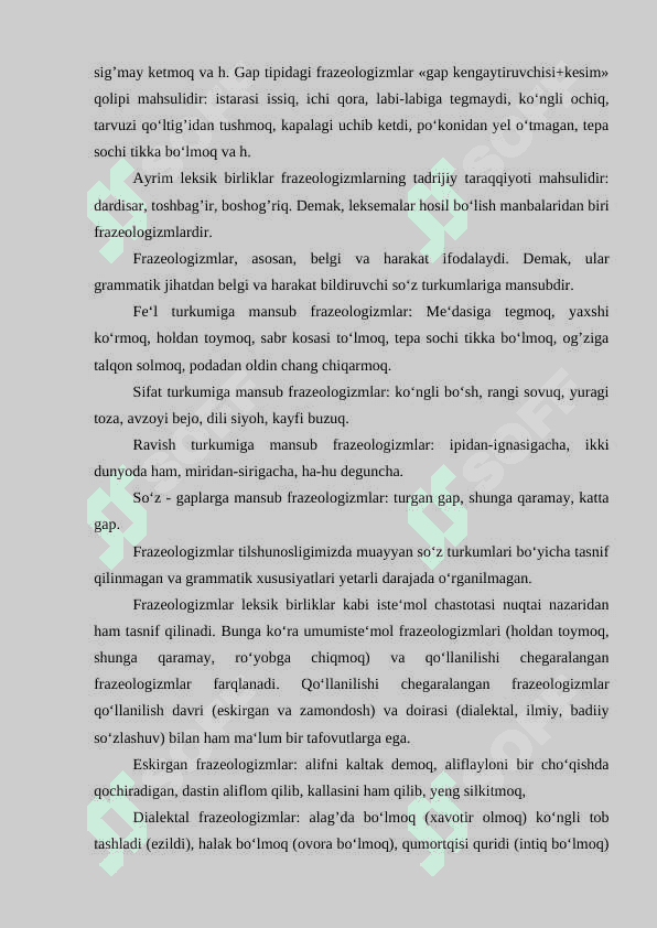 Frazeologik birliklarning turlari va uslubiy xususiyatlari 3