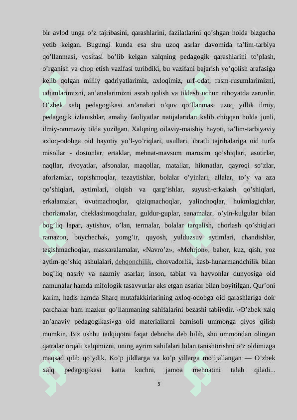 O‘quvchilarni tarbiyalashda tarbiyaviy mashg‘ulotlarni ahamiyati 5