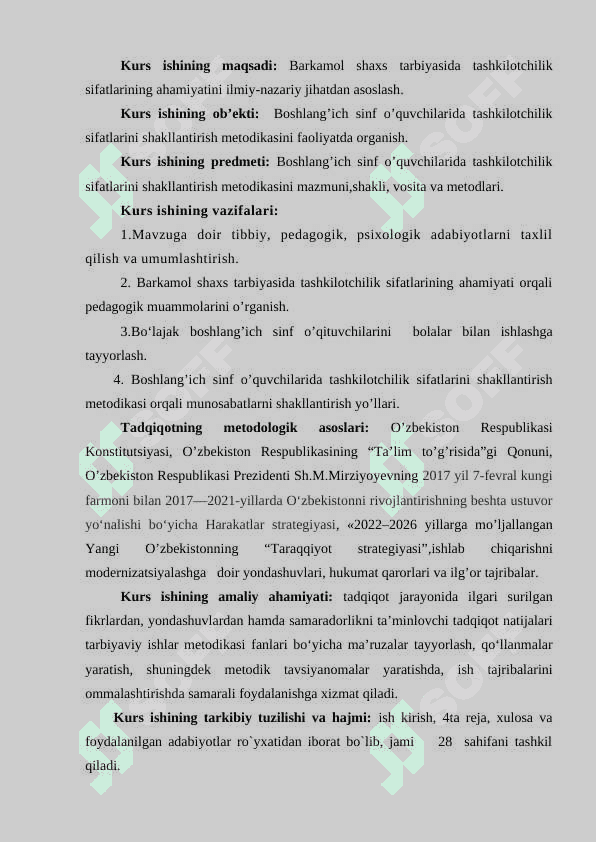 TASHKILOTCHILIK VA O‘QUVCHILARNING O‘Z-O‘ZINI BOSHQARISH ISHLARINING METODIKASI 4