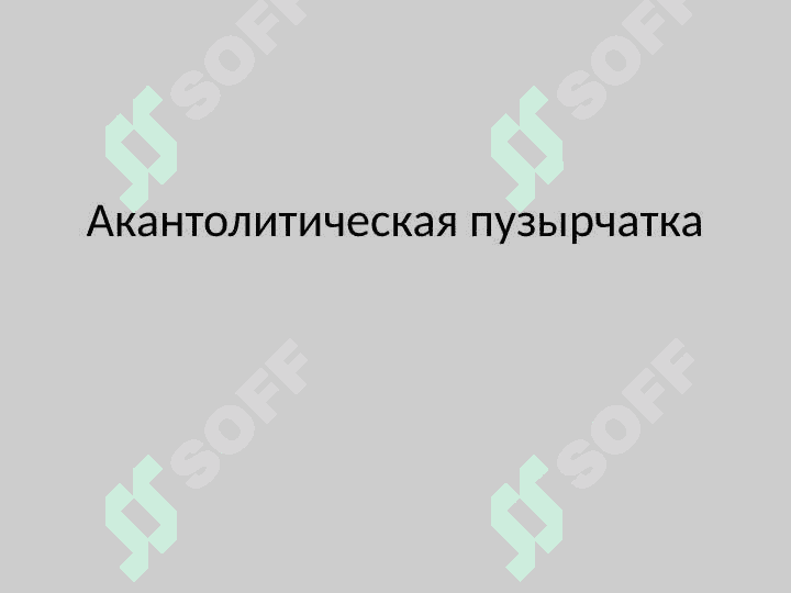 Пузырные и вирусные дерматозы 5