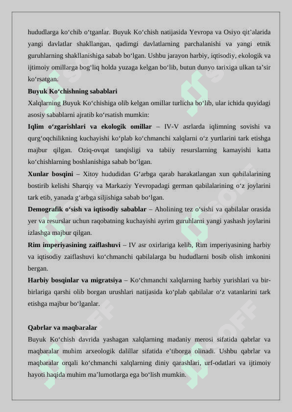 Xalqlarning Buyuk ko‘chishi 2