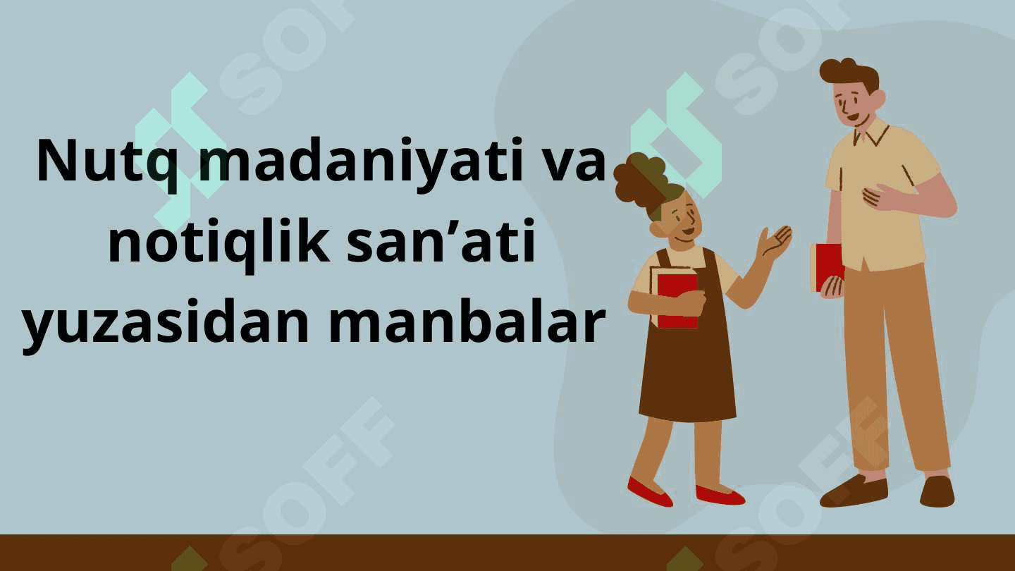 Nutq madaniyati va notiqlik san’ati yuzasidan manbalar 2