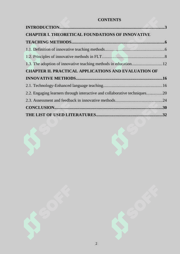 Innovative methods of teaching English language 2