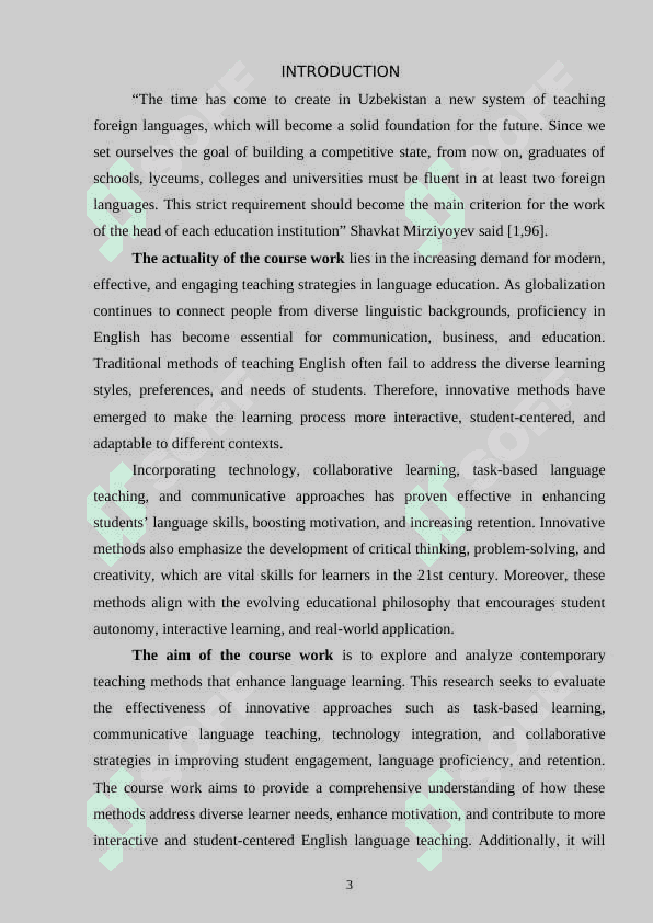 Innovative methods of teaching English language 3