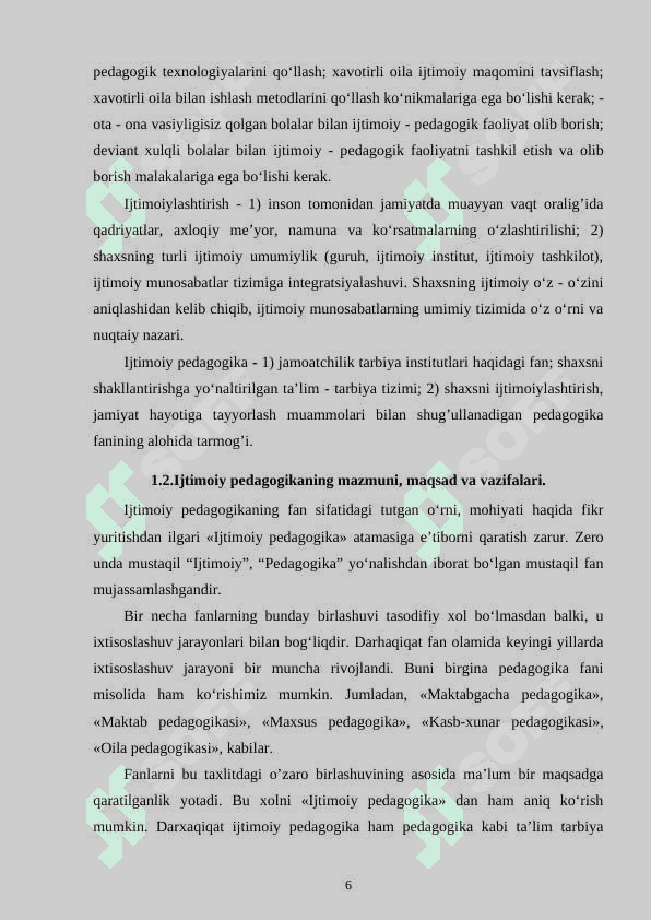 Ijtimoiy-pedagogik texnologiya strukturasi va mazmuni 6