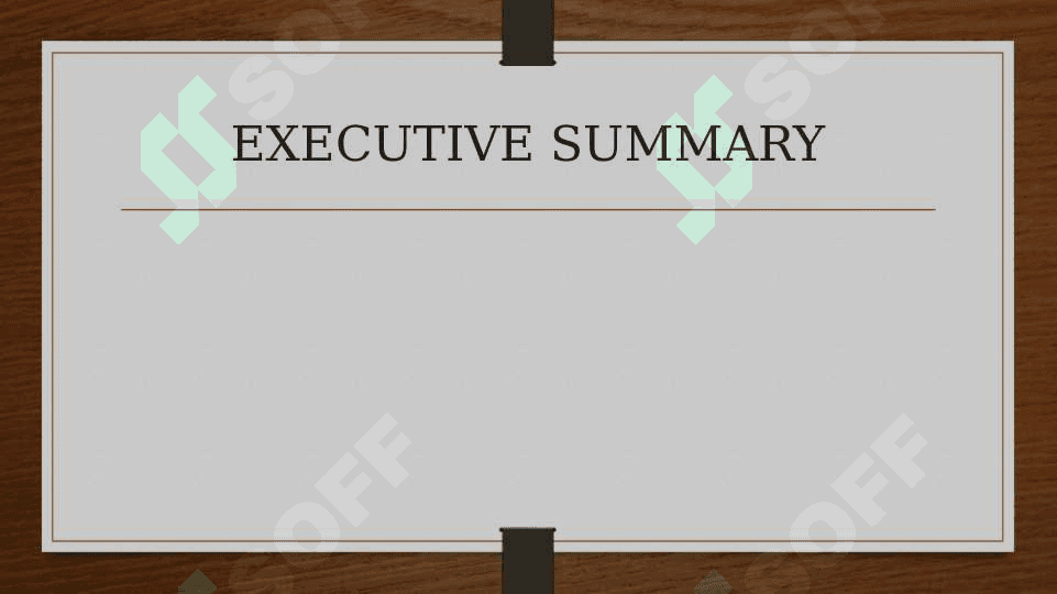 Survey report. 2
