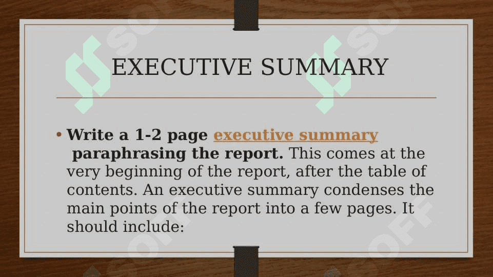 Survey report. 4
