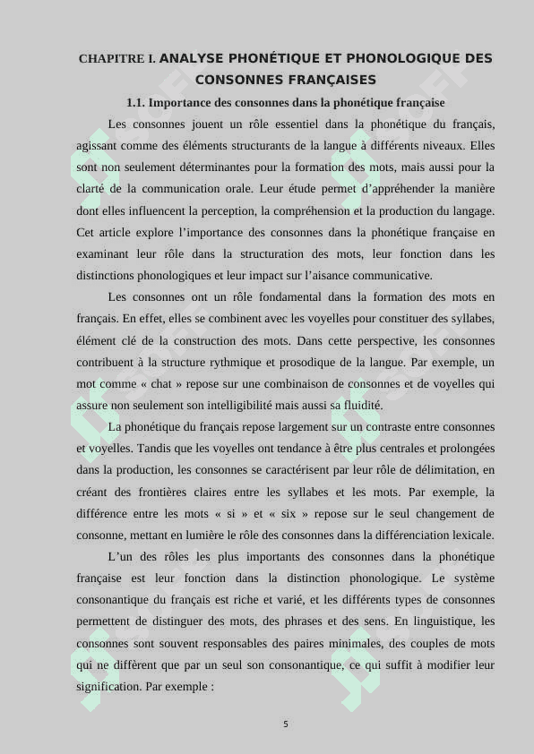 Les consonnes dans la langue francaise 5