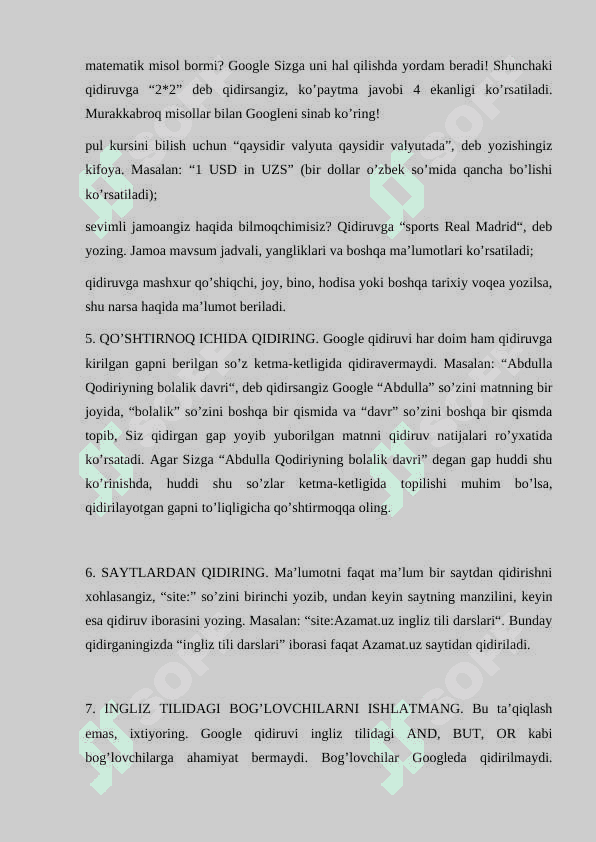 Ta’limga oid Google xizmatlari 6