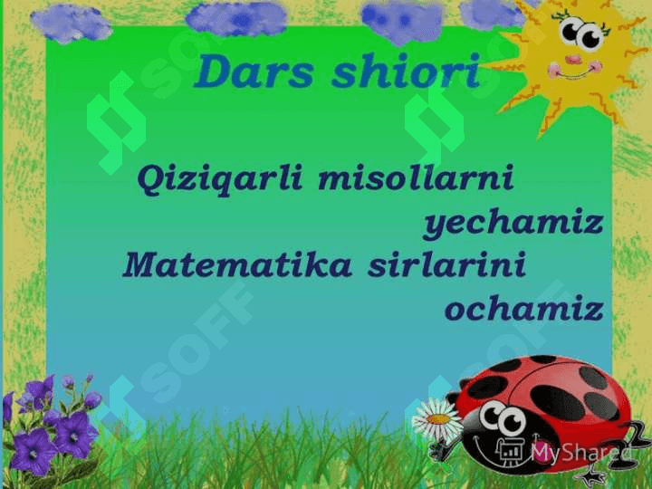 Mavzu: O’nlikdan va yuzlikdan o’tib qo’shish 3