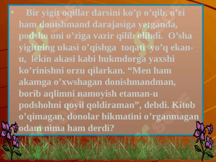 Mavzu: Kitob       Tohir Malik 4