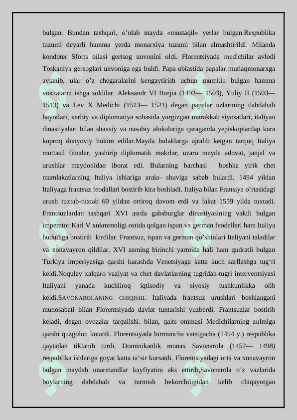 ILK O’RTA ASRLARDA ITALIYA 3