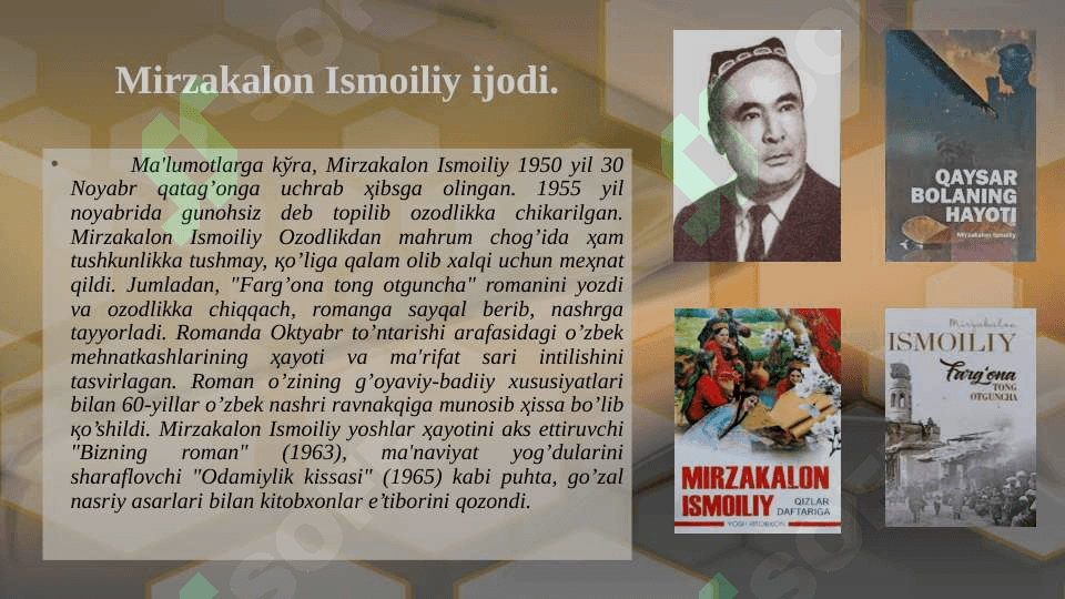 Mirzakalon Ismoiliyning insoniylik qissasi tahlili 4