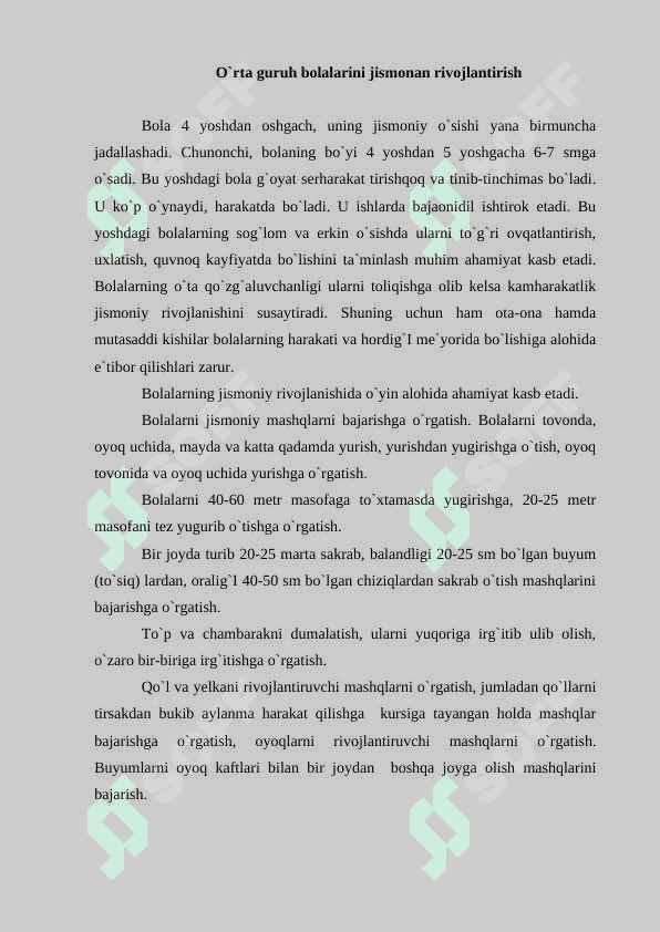 “Uchinchi ming yillikning bolasi” dasturidagi o`rta va katta yosh davri tahlili 2