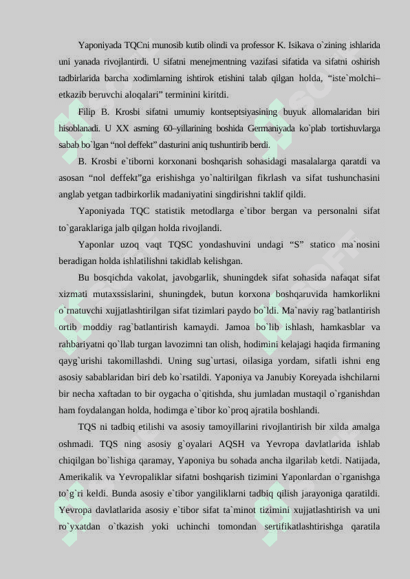 Sifatni boshqarish tizimi 6