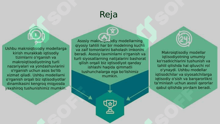 Makroiqtisodiy modellar. Asosiy makroiqtisodiy modellarning qiyosiy tahlili 2