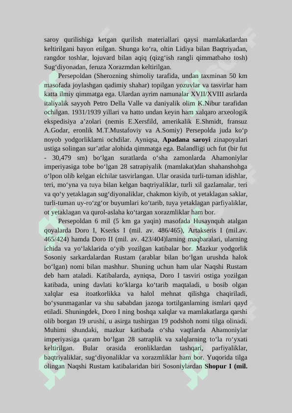 Osiyo tarixiga oid qadimgi va ilk o‘rta asr yoz 3