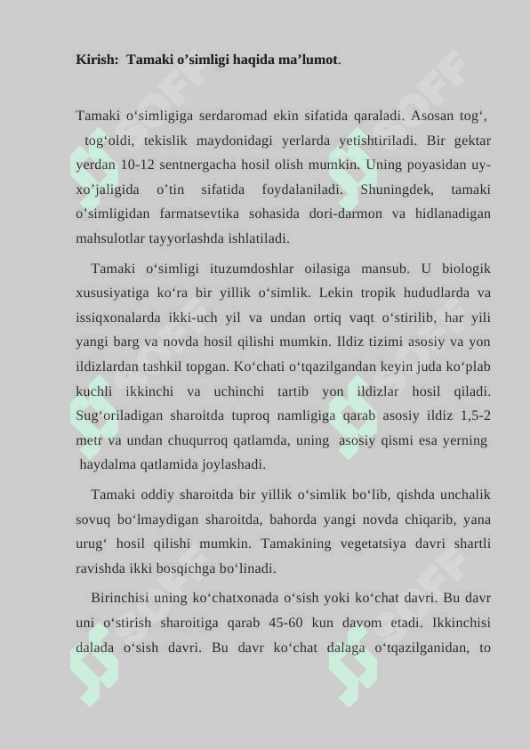 TAMAKINING ZAMBURUG’LAR QO’ZG’ATADIGAN KASALLIKLARI VA ULARGA QARSHI KURASH CHORALARI 3