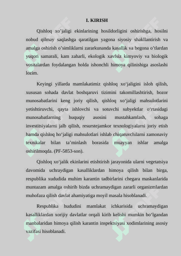 Kartoshka va lavlagining karantin kasalliklari hamda ularga  qarshi kurash choralari” mavzusida tayyorlagan KURS ISHI 3
