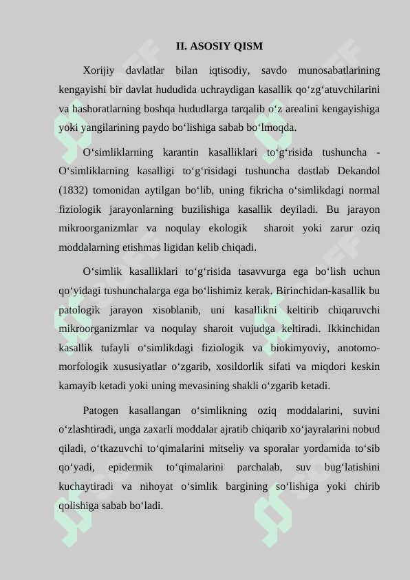 Kartoshka va lavlagining karantin kasalliklari hamda ularga  qarshi kurash choralari” mavzusida tayyorlagan KURS ISHI 7
