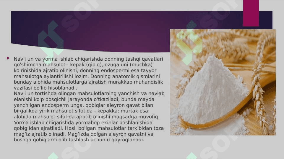 Arpa donining anotomik tuzilishi va ishlab chiqarishdagi ahamiyati 8
