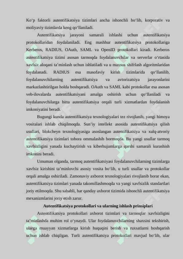 Tarmoq autentifikatsiyasi va autentifikatsiya protokollari 4