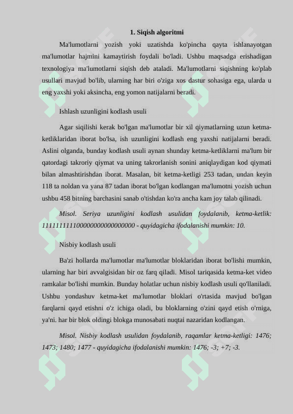 Siqish algoritmi asosida ma’lumotlarni siqish usullarining samaradorligini hisoblash.docx 3