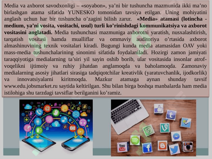 Media savodxonlik va axborot madaniyati tushunchasi 2