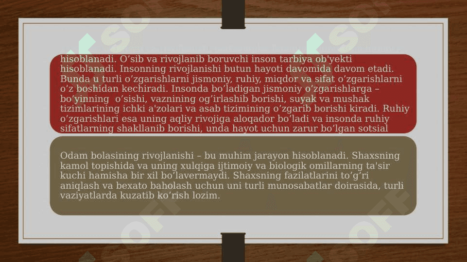 Rivojlanishning asosiy qonunlari 2