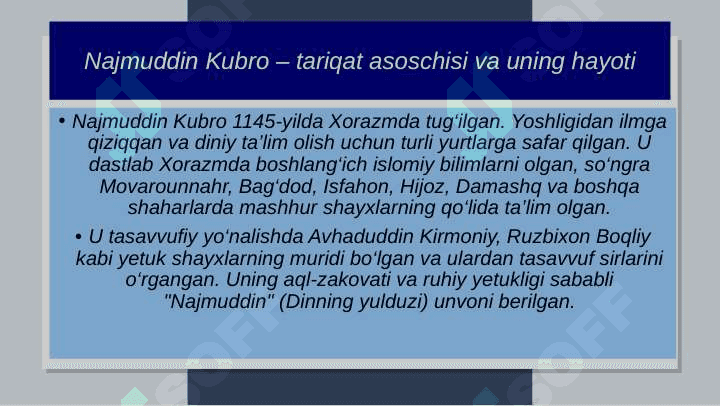 Kuvroviya tariqati 4