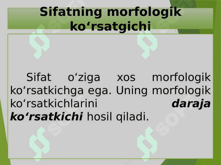 Sifat so‘z turkumi 7
