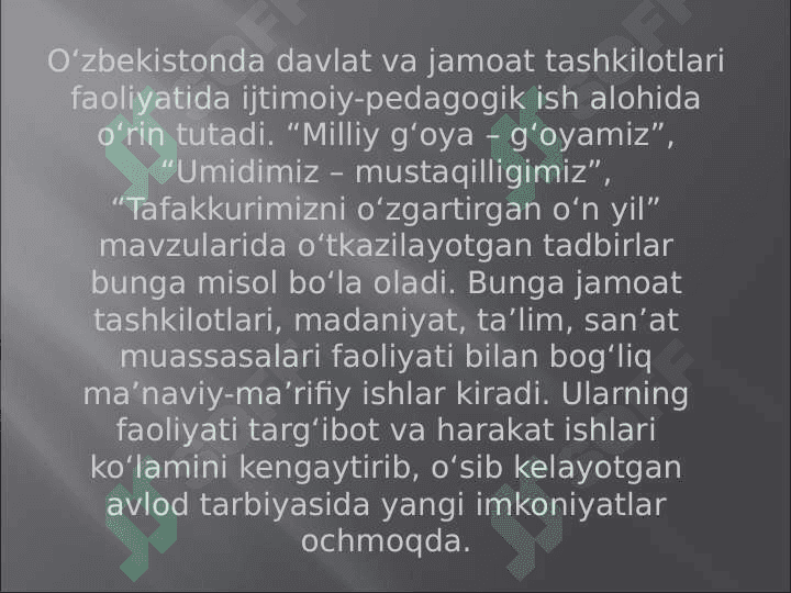 O’zbekistonda va chet elda ijtimoiy pedagogikaning rivojlanish tarixi 6