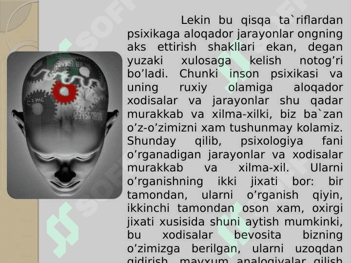 Yangi davr psixologiyasiga umumiy tavsifnoma 7