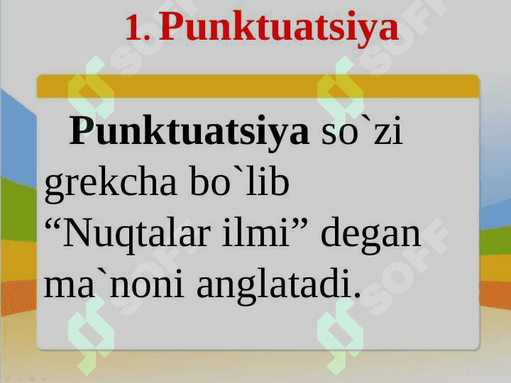 BOSHLANG‘ICH SINF DARSLIKLARIDA PUNKTUATSIYAGA OID BERILGAN MATERIALAR TAHLIL QILISH. 3