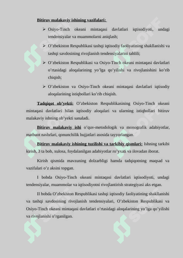 O’zbekiston va Osiyo-Tinch okeani mintaqasi davlatlari iqtisodiy aloqalarining istiqbollari 4