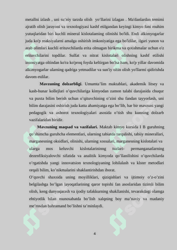 Oltin birikmalarining tuzulishi, olinish usullari va tibbiyotda ishlatilishi 4