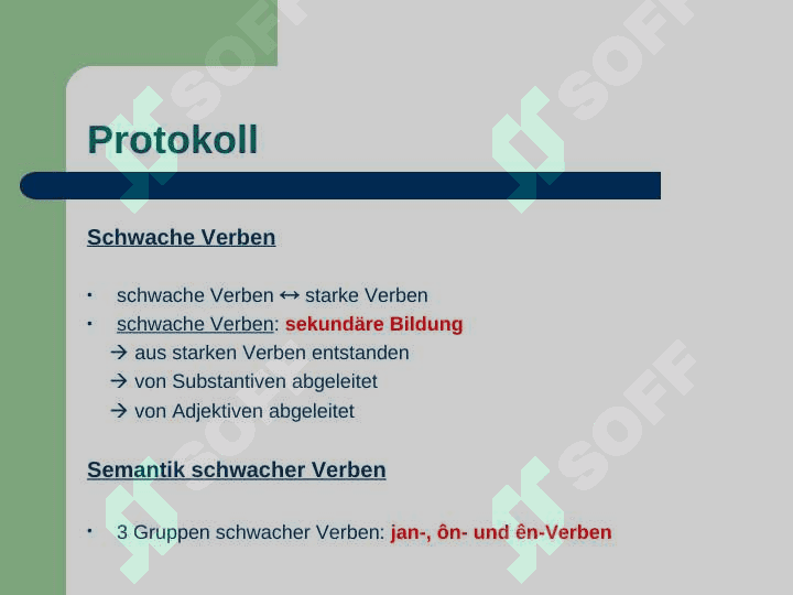 Schwache Verben: Zusammenfassung und Übung 3