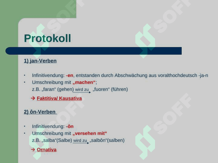 Schwache Verben: Zusammenfassung und Übung 4