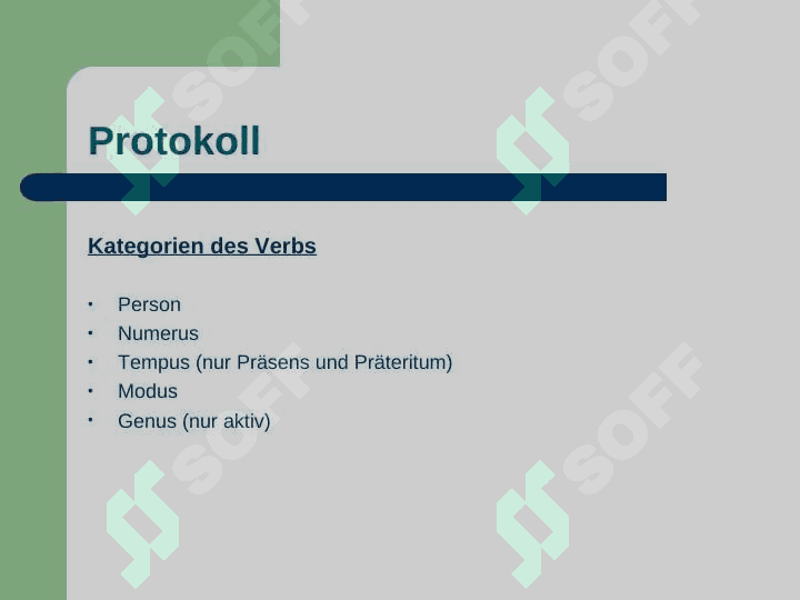 Schwache Verben: Zusammenfassung und Übung 6