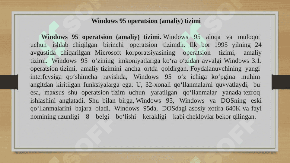 Windows va Linux operatsion tizimlari 7