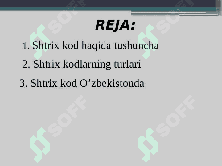 Shtrix kodli axborotlarga asoslangan axborot texnologiyalari 2